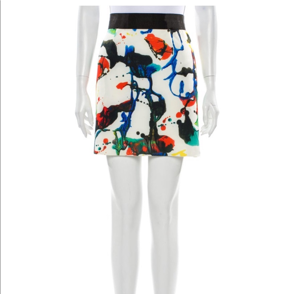 Milly Printed Mini Skirt